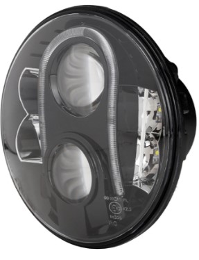Led huvudstrålkastare 7"