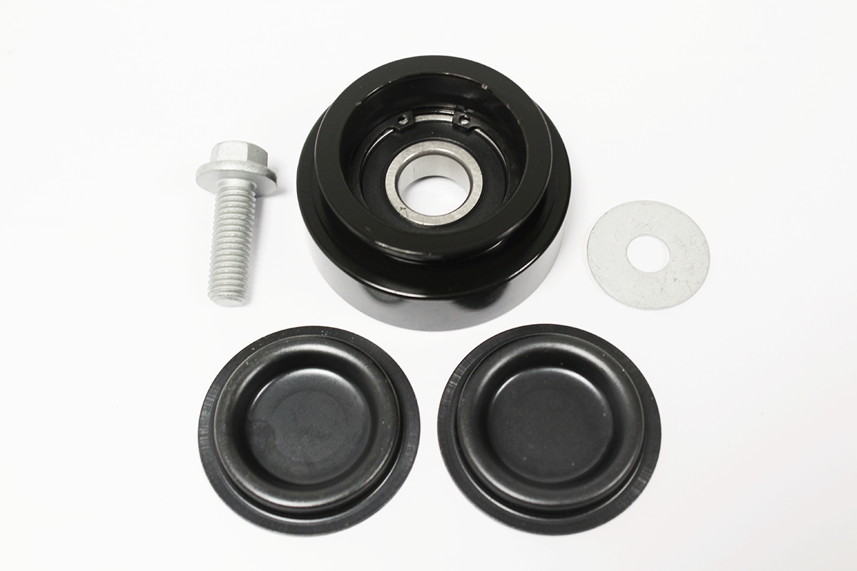 A/C compressor belt tensioner