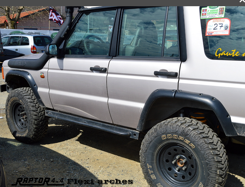 Skärm Breddare +5cm Discovery II