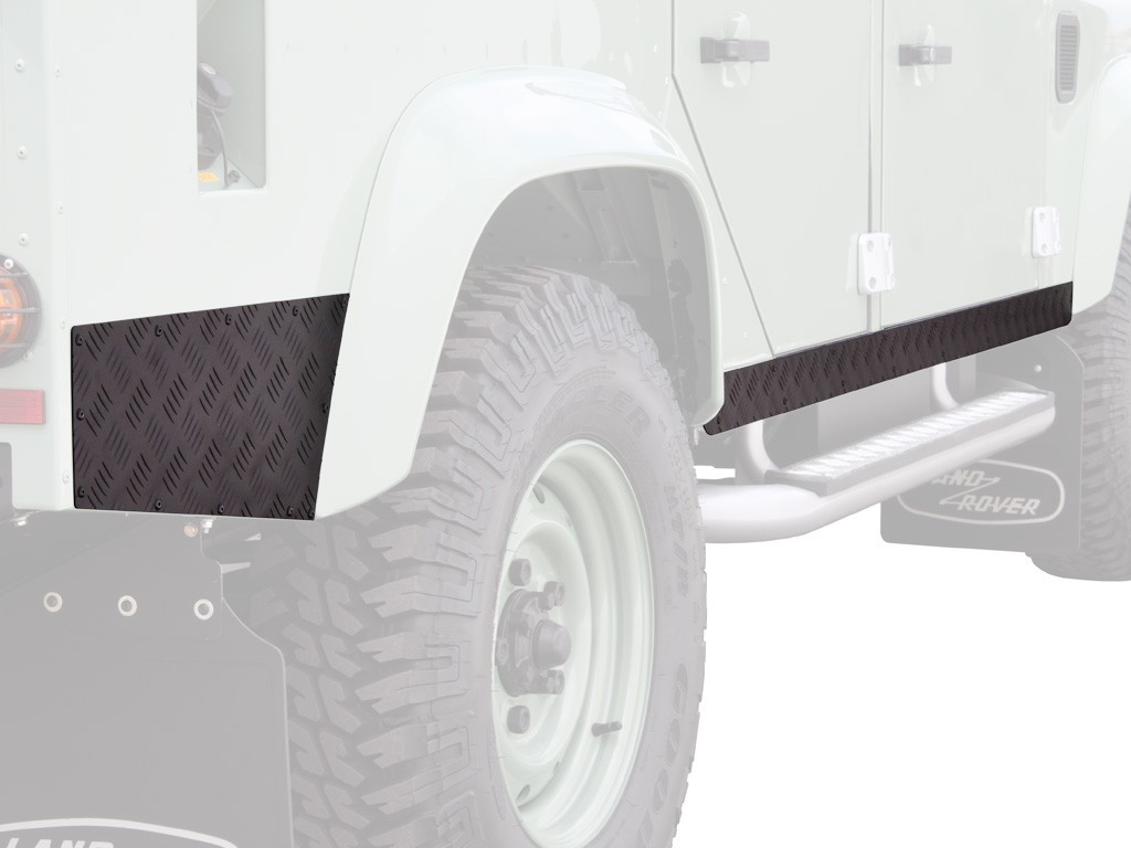 Land Rover Defender 110 (1983-2016) Tröskelskydd / Svart - av Front Runner