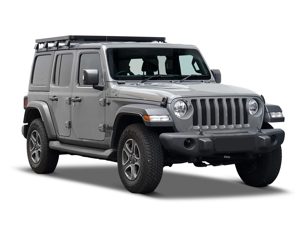 Jeep Wrangler JL 4 Door (2018-Current) Slimline II 1/2 Roof Rack Kit - by Front Runner