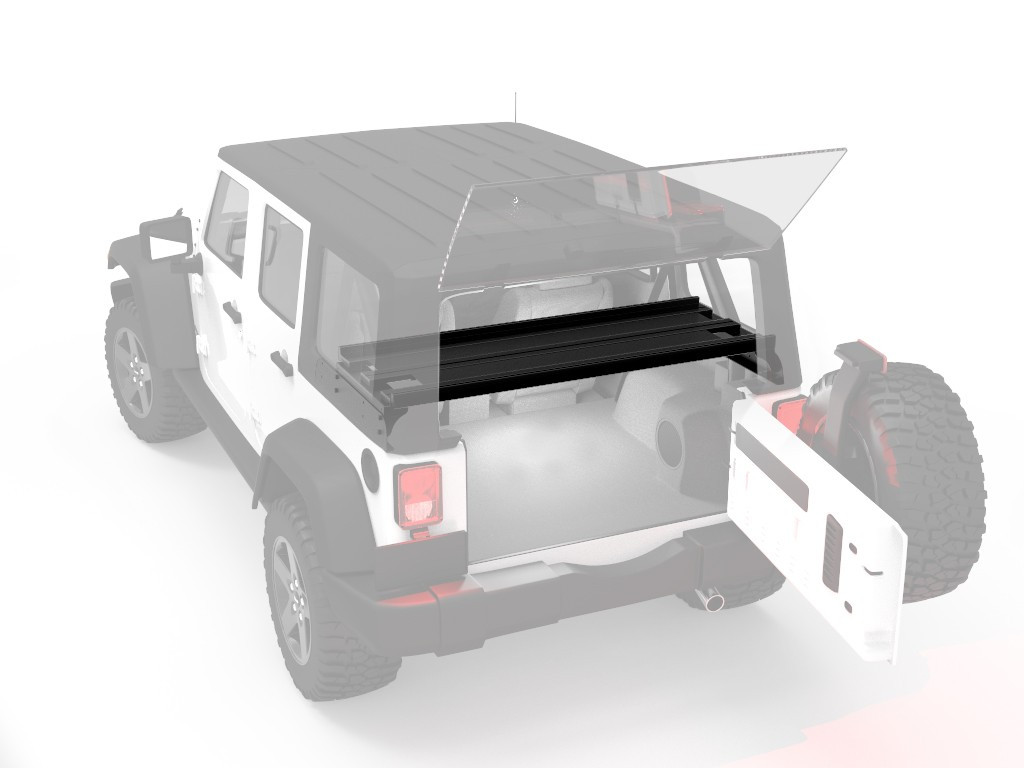 Jeep Wrangler JKU 4-ovinen tavaratilan sisäteline - Front Runnerilta