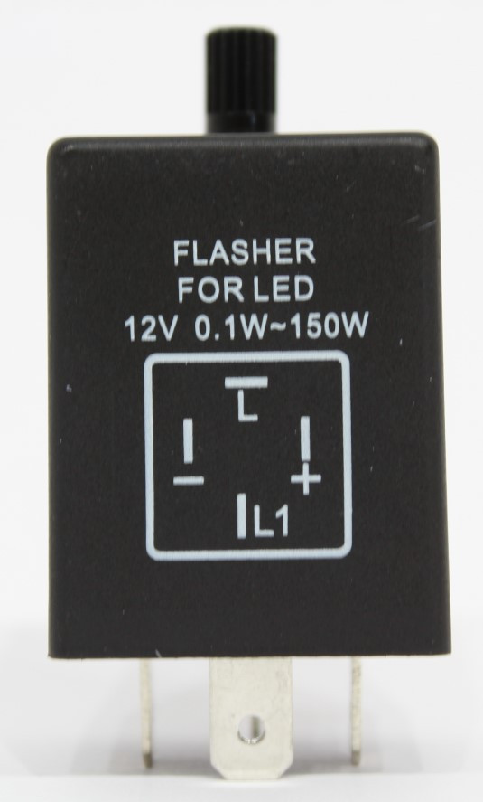 Blinkrelé för LEDs, 12 V/0,1-150 W