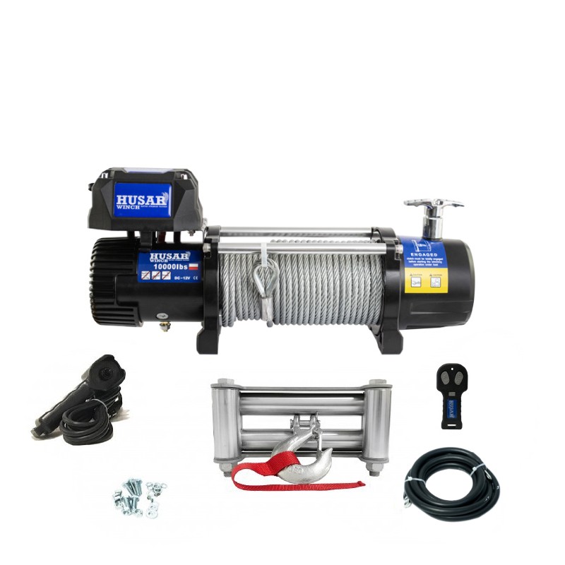 Husar vinssi, 10000 paunaa, vaijerilla, 12 V