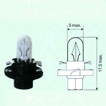 AUTOLAMPPU MUSTA 12V 1.2W