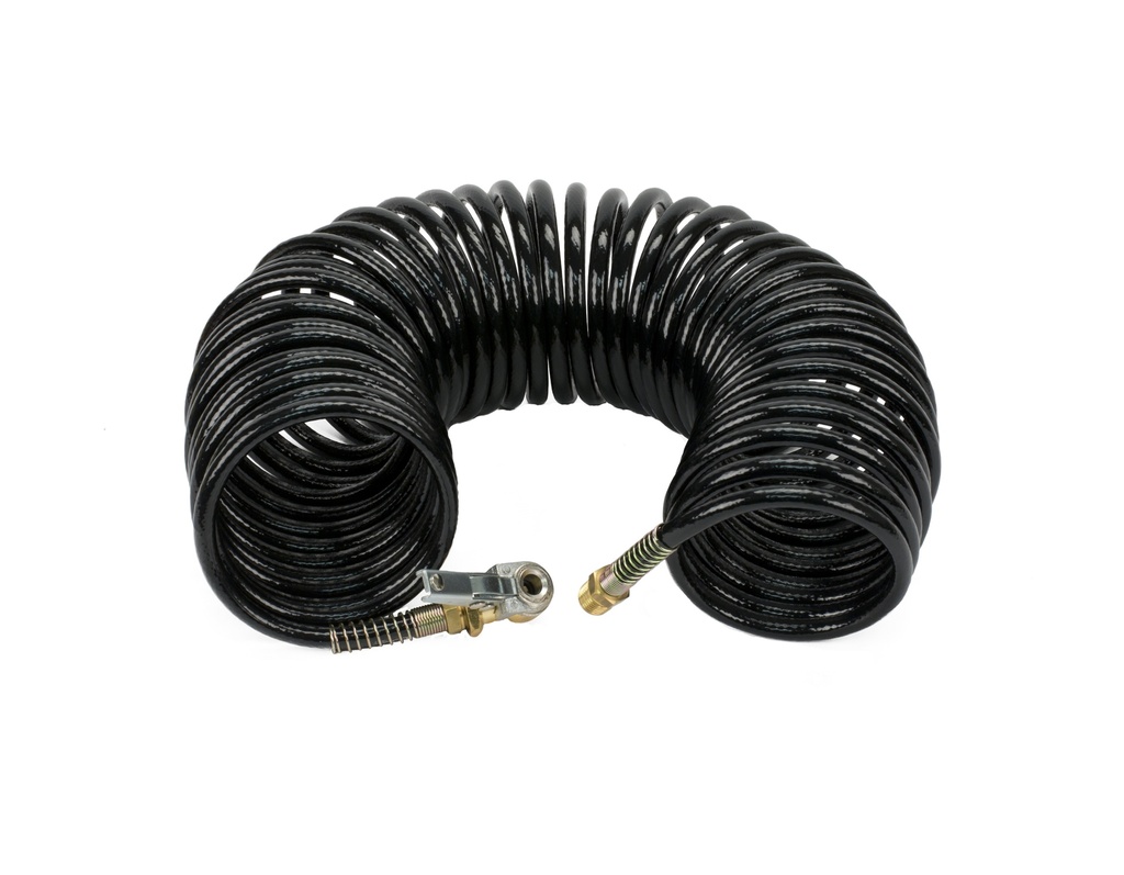 35 Ft. Black Braided Coil Hose