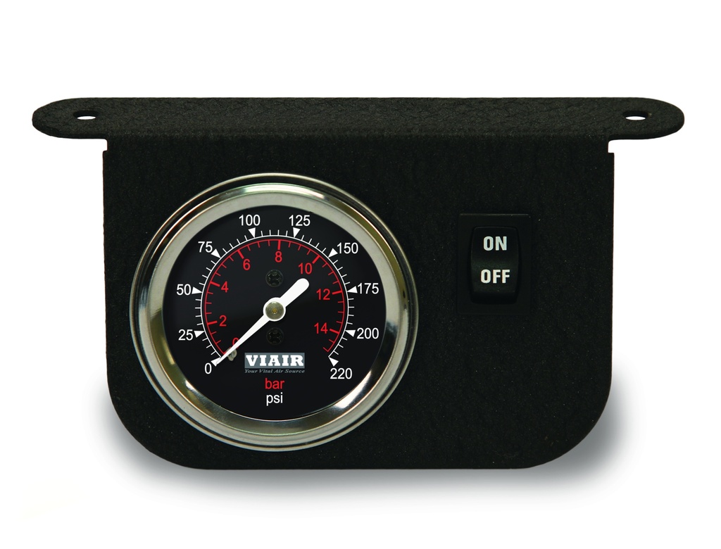 Illuminated Dash Panel Gauge Kit, Black