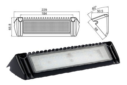 Ljus LED 229 x 68 x 50