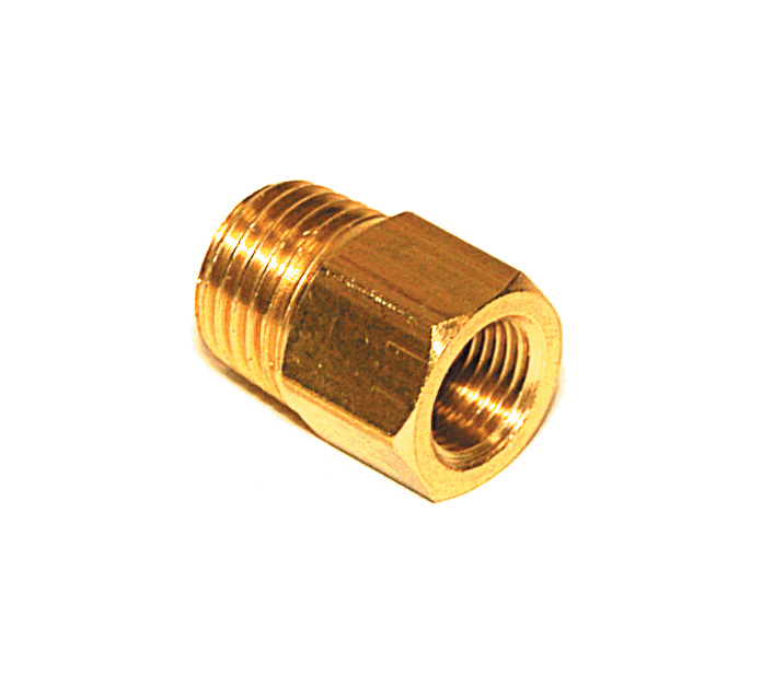 Supistin, 3/8" F NPT - 1/4" M NPT