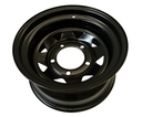 STEEL WHEEL 8X16 +8 BLACK FOR DISCOVERY II BLACK