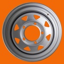 HD plåtfälg ET -10 6.5X15 SILVER för Suzuki