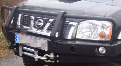 Bullbar front bumper D22 01-04