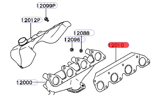 Exhaust  Manifold Gasket, Pajero