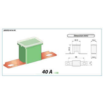 MAIN FUSE 40A GREEN