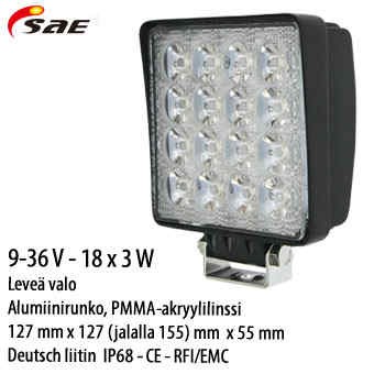 48W-Led-arbets lyckta