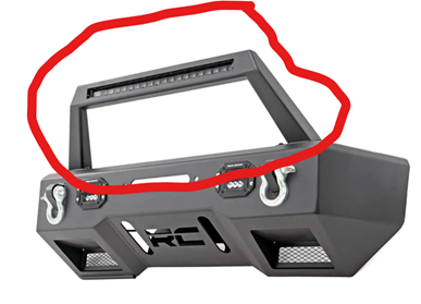 Light bar and led bar for 11831 Bumper