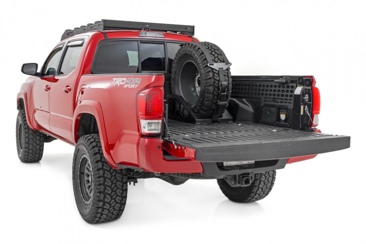 Bed mount Spare wheel carrier