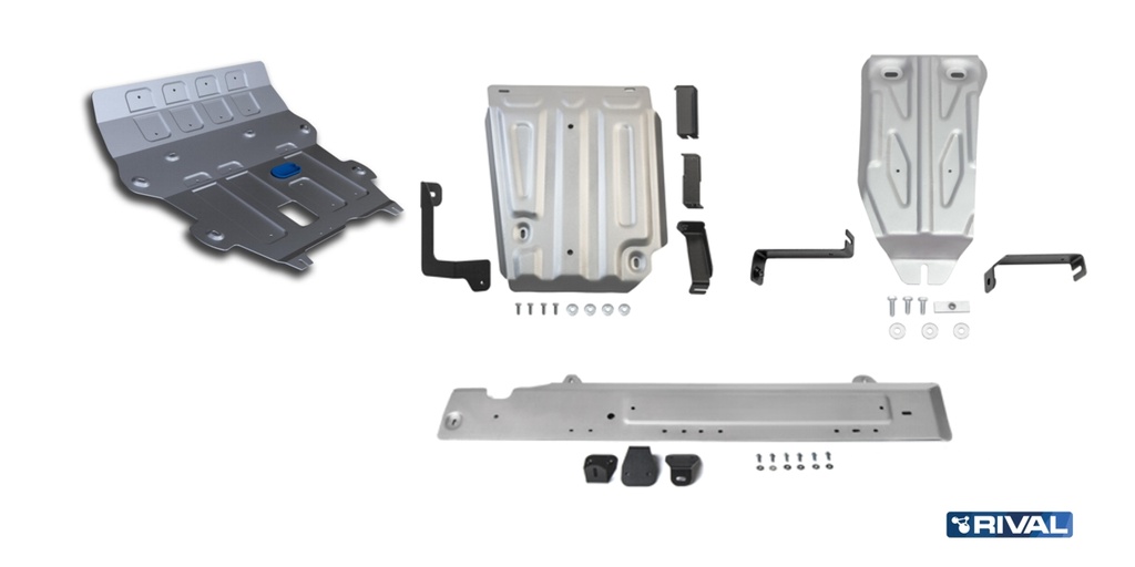 Aluminium underredet skydd Kit 4mm