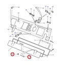 Tuulilasin raitisilmaventtiilin pultti ja mutteri, vasen/oikea, Defender