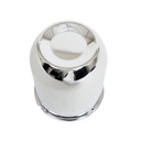 Vanteen keskikuppi, kromattu 84mm