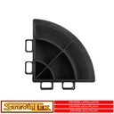 SteyrTek Lattialaatan kulmapala, midnight black 4 kpl
